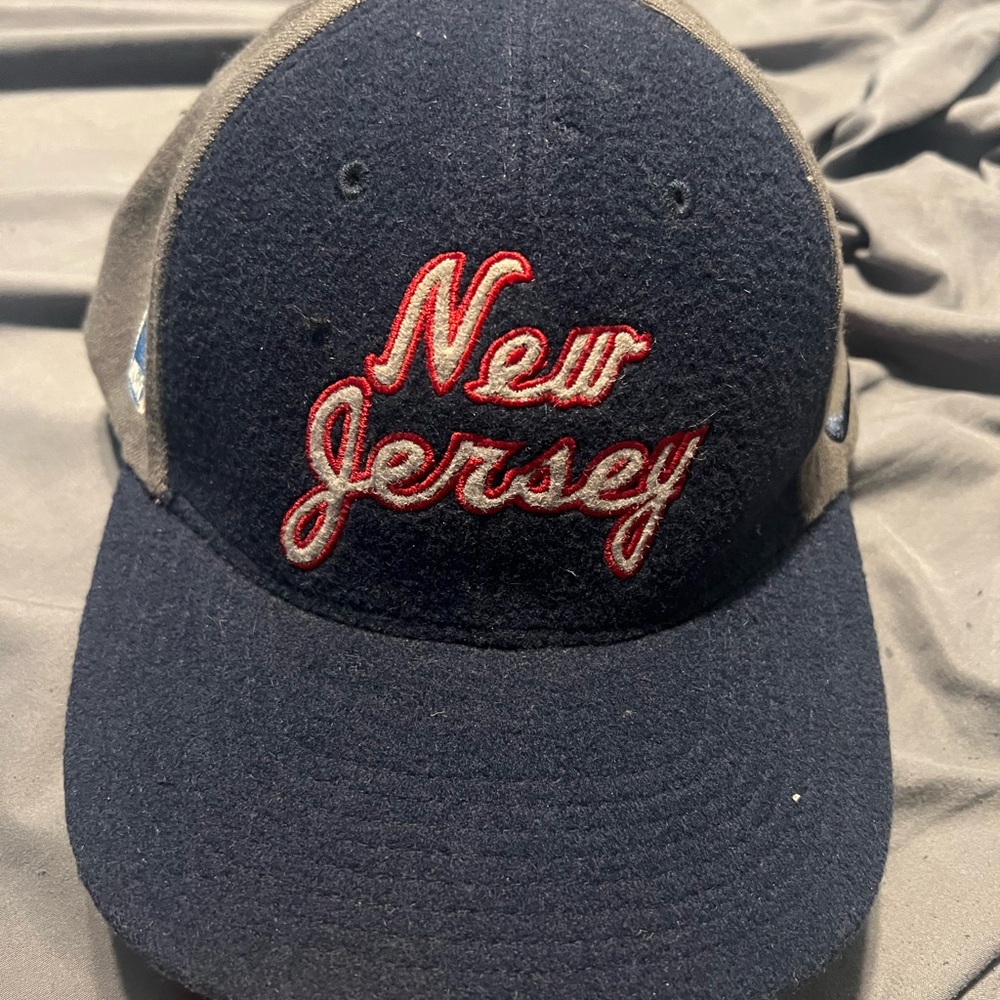 Nike Navy and Gray Hat with Red Embroidery